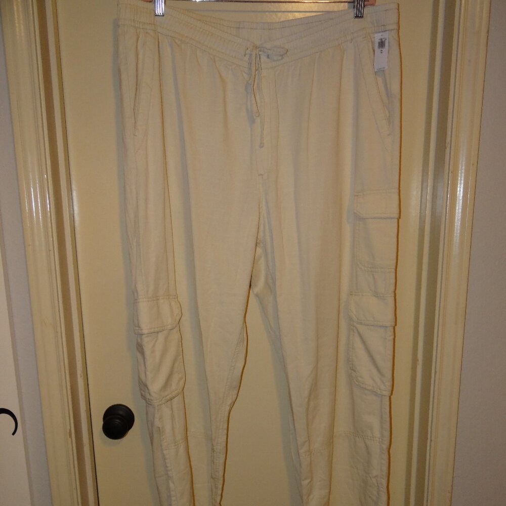 NWT Old Navy Mid-Rise Wide Leg Cargo Pants XXL Tall